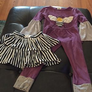 Persnickety 3 piece guc outfit some fading size 4
